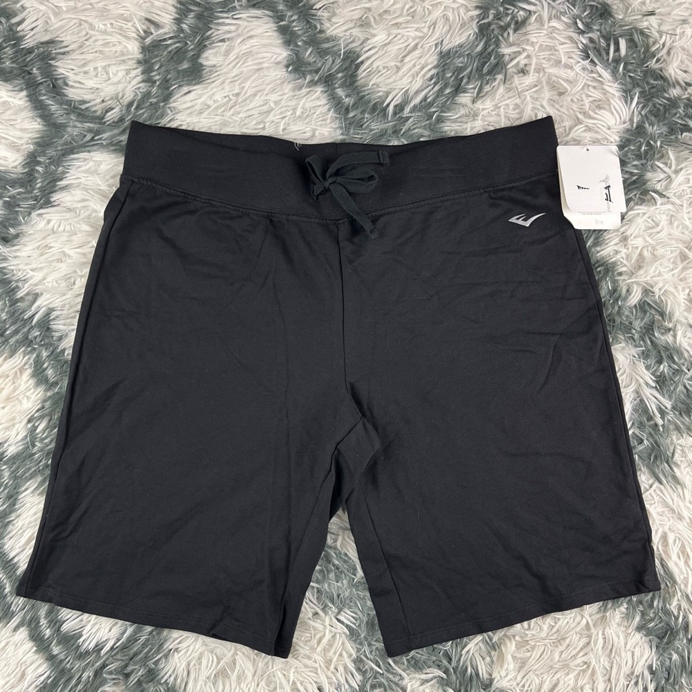 NWT Everlast Girls Knit Bermuda Shorts Black Size 18 1/2